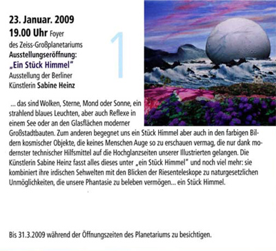 Ausstellungsankündigung